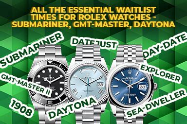 rolex watch waiting time|rolex waitlist times.